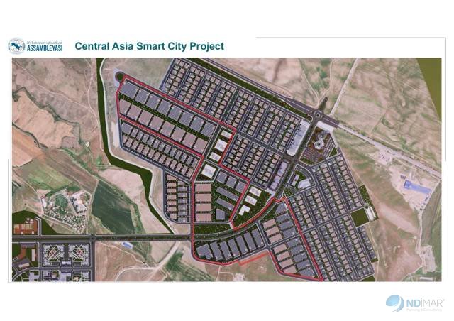 Central Asia Smart City – sanayi kuşbakışı
