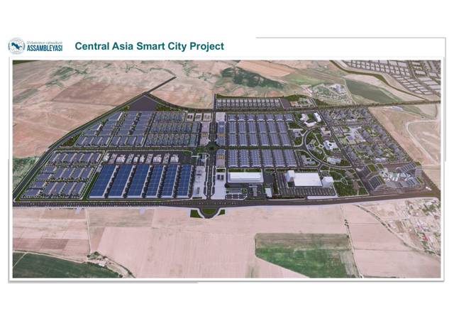 Central Asia Smart City – 1. etap kuşbakışı